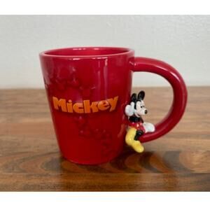 Walt Disney World Red Mickey Mouse Coffee Cup